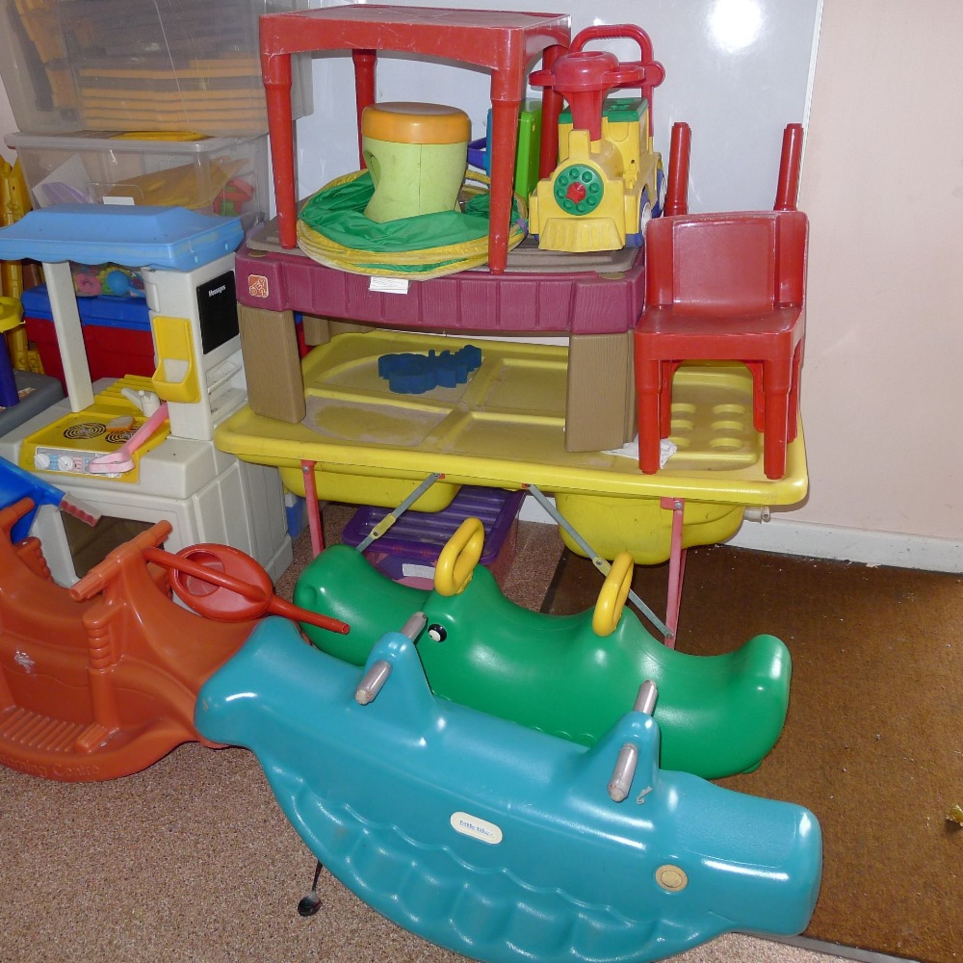 a qty. of misc. soft play equipment and other children’s play toys etc. including; slides, small - Image 3 of 5