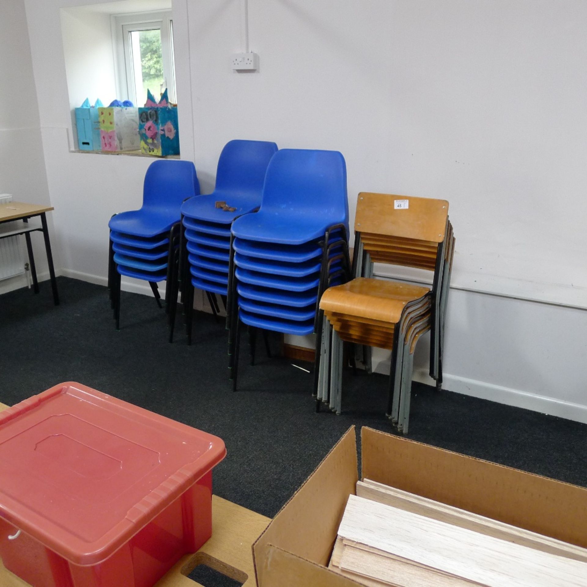 a large qty. of misc. school room tables, desks, chairs and art materials etc. (located in nursery - Image 5 of 6