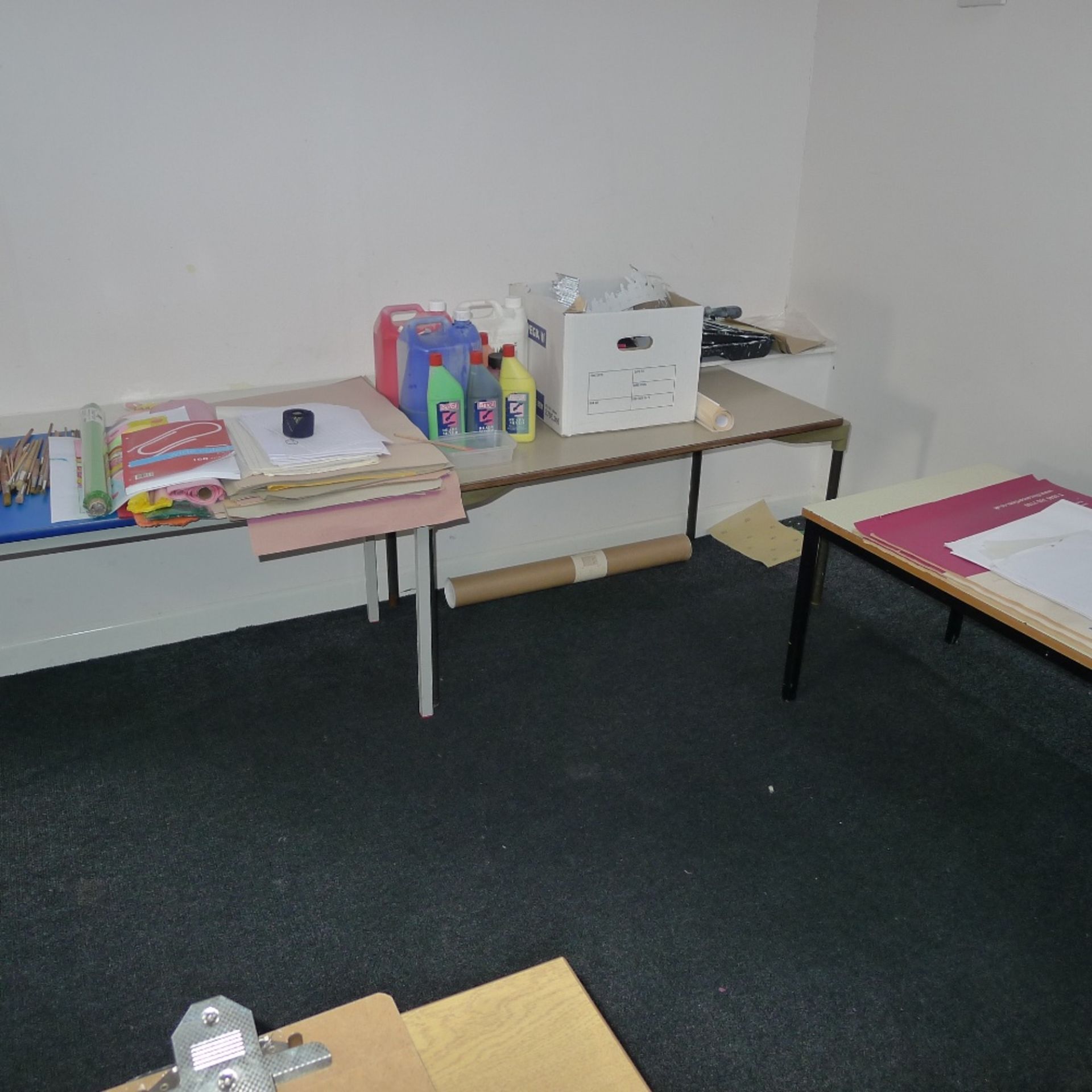 a large qty. of misc. school room tables, desks, chairs and art materials etc. (located in nursery - Image 4 of 6