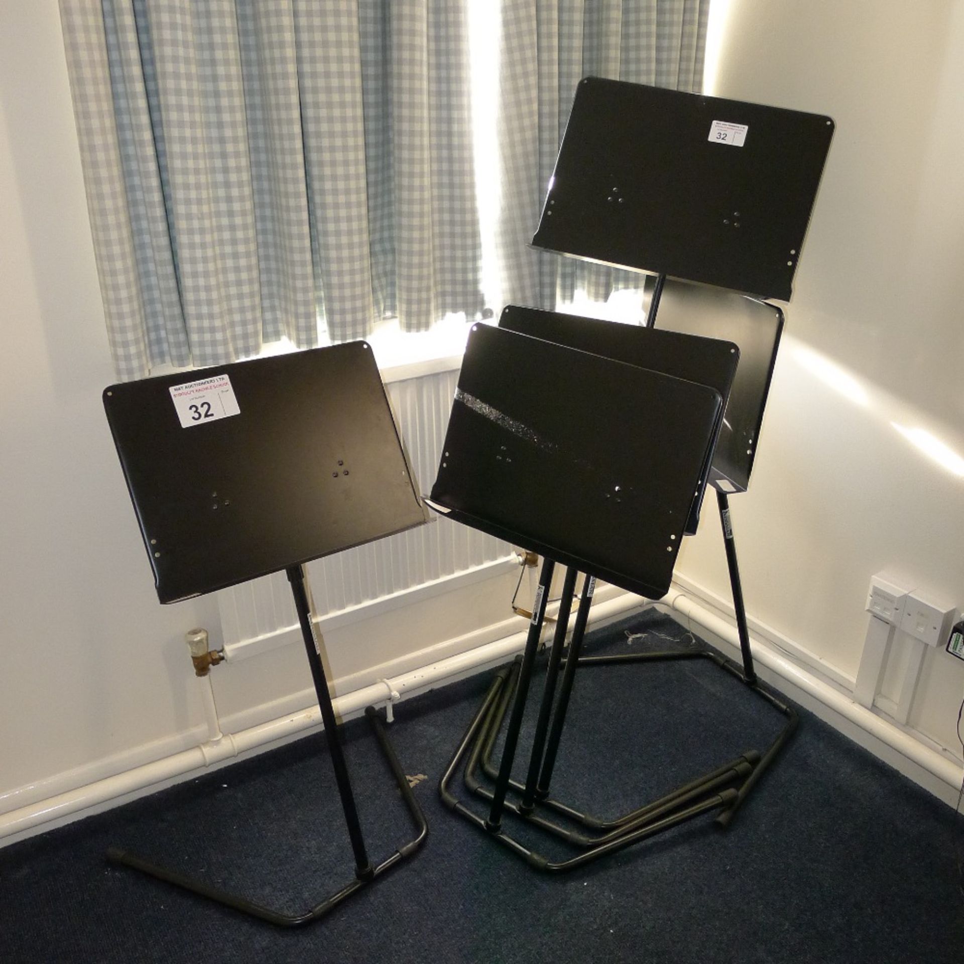 5 adjustable music stands (located in junior school ground floor)