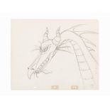 Marc Davis, ‘Maleficent Dragon, Sleeping Beauty’ Sketch, 1959 Pencil production sketch on loose leaf