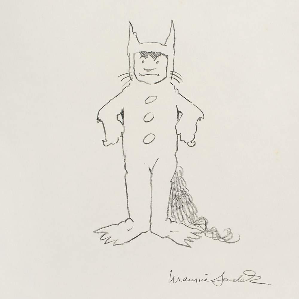 Maurice Sendak, ‘Max, Where the Wild Things Are’, 1988  Pencil on paper U.S.A., 11988 Maurice Sendak - Image 6 of 6