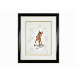 Walt Disney Studios, ‘Bambi’, Animation Cel, 1995 Walt Disney limited edition animation celluloid