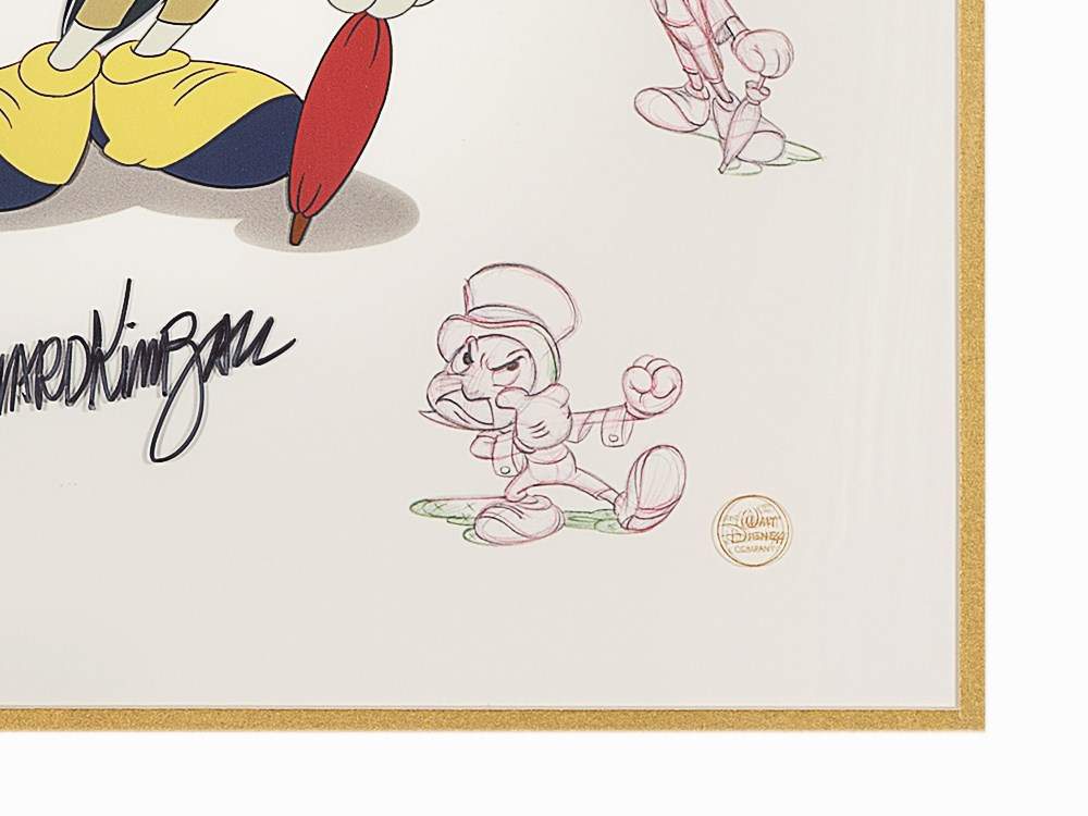 Walt Disney Studios, ‘Jiminy Cricket’, Animation Cel, 1995 Walt Disney limited edition animation - Image 4 of 8