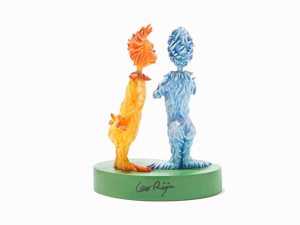 Leo Rijn after Dr. Seuss, ‘North Sound Facing Zax’, C. 1999  Painted resin sculpture on wood stand - Image 7 of 8