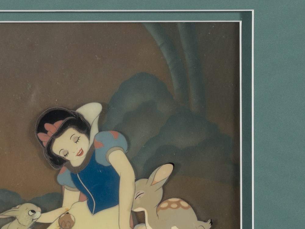 Walt Disney Studios, Snow White, Animation Cel, 1937 Original hand-painted animation celluloid in - Image 4 of 6