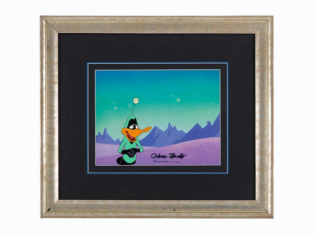 Chuck Jones, Signed Production Cels from Duck Dodgers, 1952  Original hand-painted production - Image 5 of 8