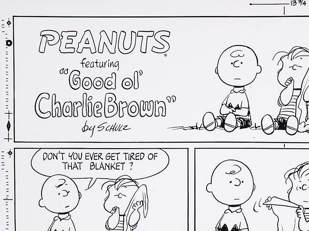 Charles Schulz, Negative from Peanuts Sunday Strip, June 1968  Negative printed model sheet with - Image 6 of 8