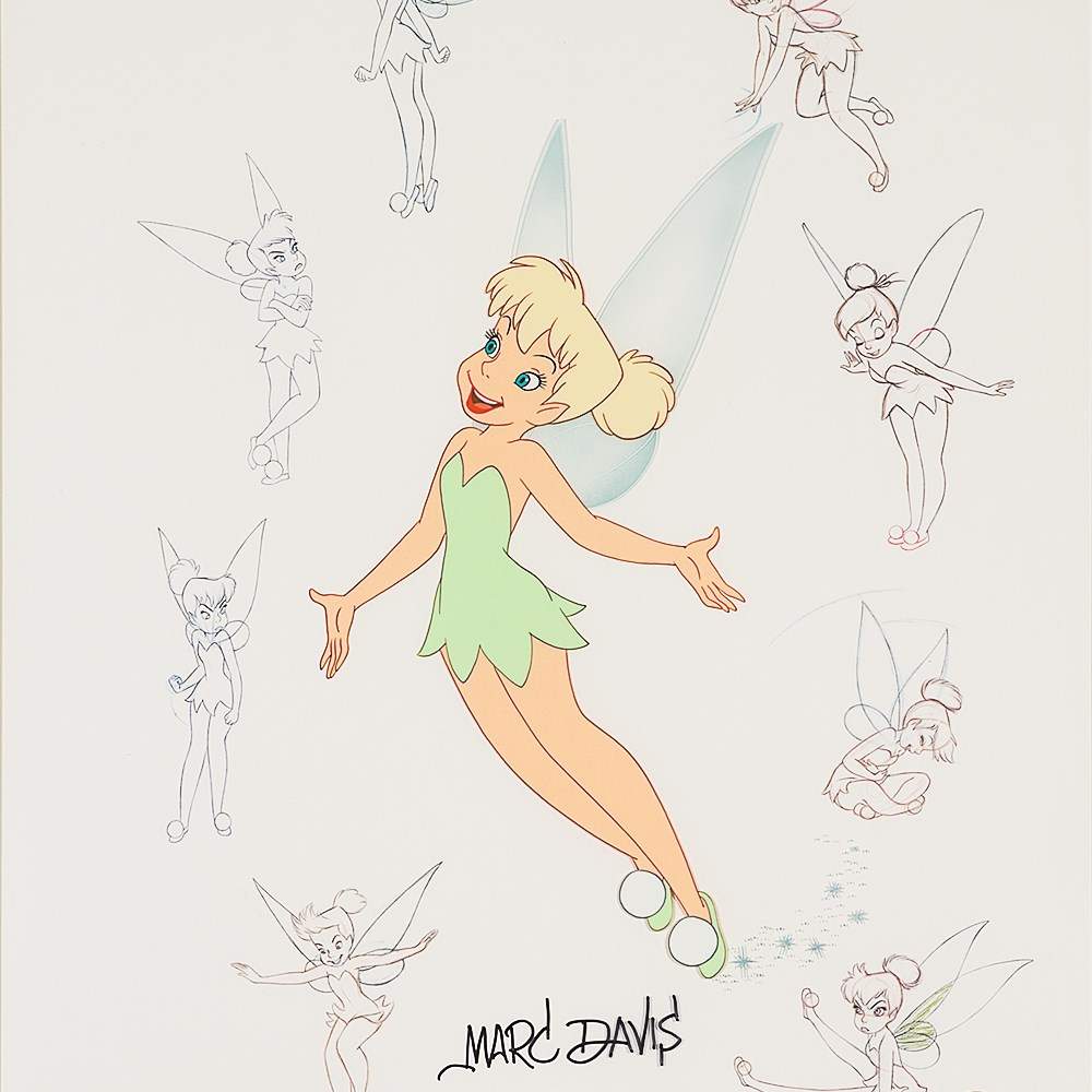 Marc Davis/Walt Disney Studios, Tinkerbell Animation Cel, 1995 Walt Disney limited edition animation - Image 8 of 8