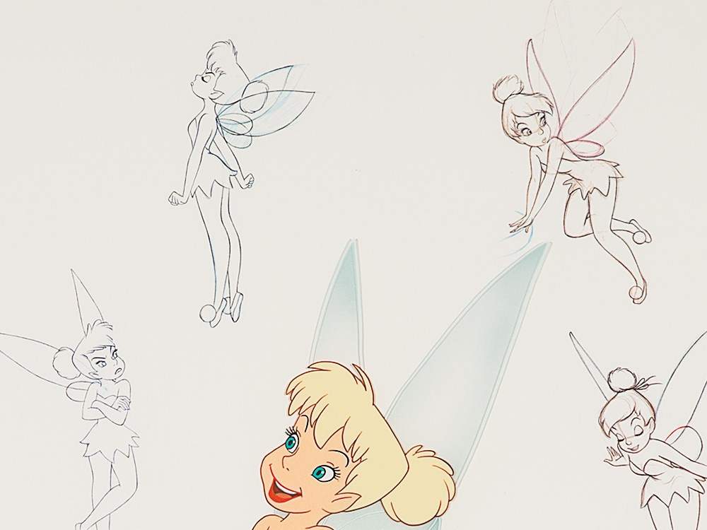Marc Davis/Walt Disney Studios, Tinkerbell Animation Cel, 1995 Walt Disney limited edition animation - Image 2 of 8