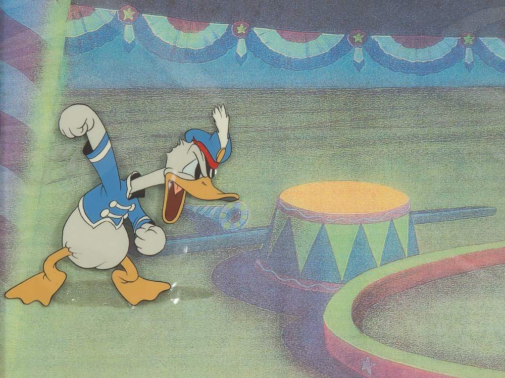 Walt Disney Studio, ‘Donald Duck’, Animation Cel, 1936 Full 12 field original hand-painted - Image 2 of 5