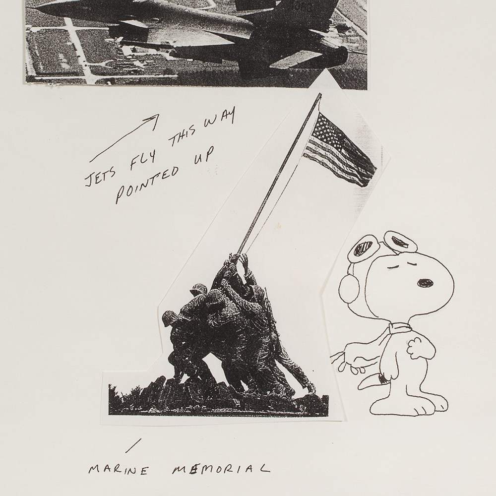 Charles Schulz, ‘Peanuts’ Pen & Ink Cutout Collage, U.S.A.  Collage and pen and ink U.S.A. Charles - Image 5 of 5