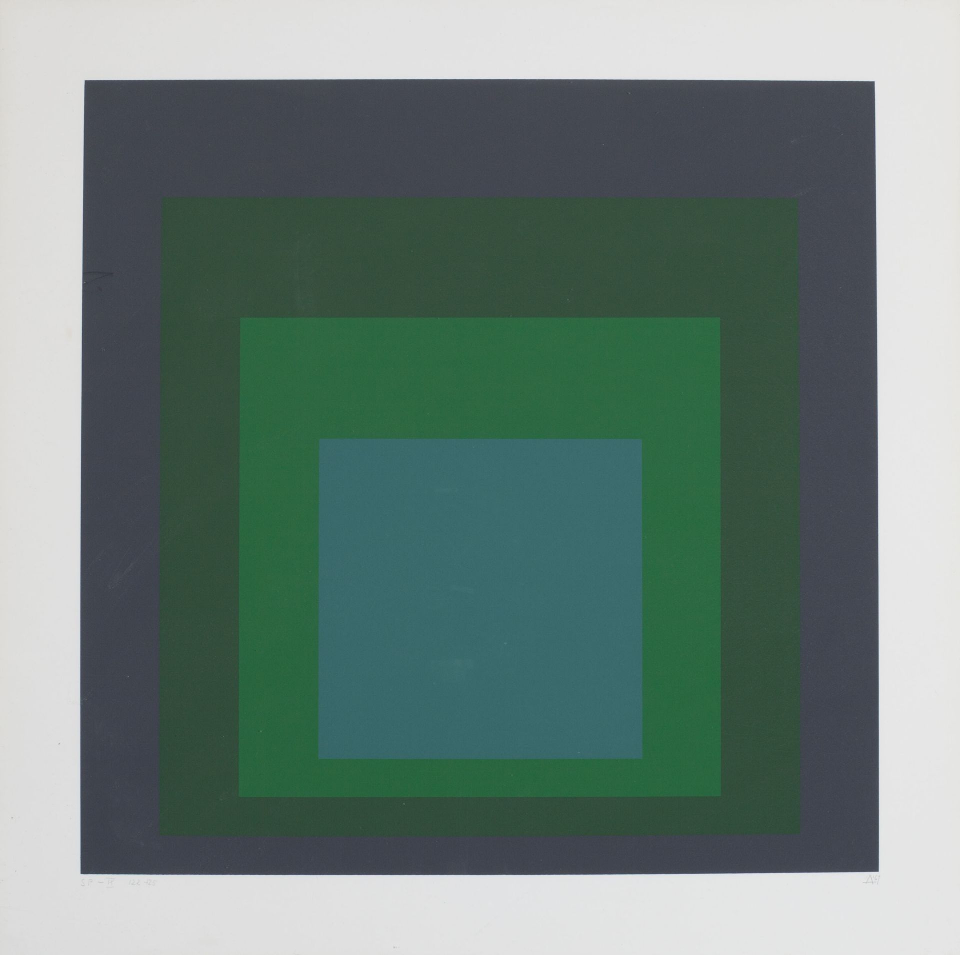 Albers, Josef1888 Bottrop - 1976 New Haven"SP - IX". 1967 Farbserigraphie auf Karton 49,5 x 49,5