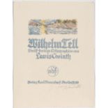 Corinth, Lovis1858 Tapiau - 1925 ZandvoortTitelblatt zu "Wilhelm Tell". 1923 Farblithographie auf