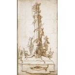 Feuchtmayer, Joseph Anton1696 Linz - 1770 MimmenhausenEntwurf zu einem Hochaltar mit