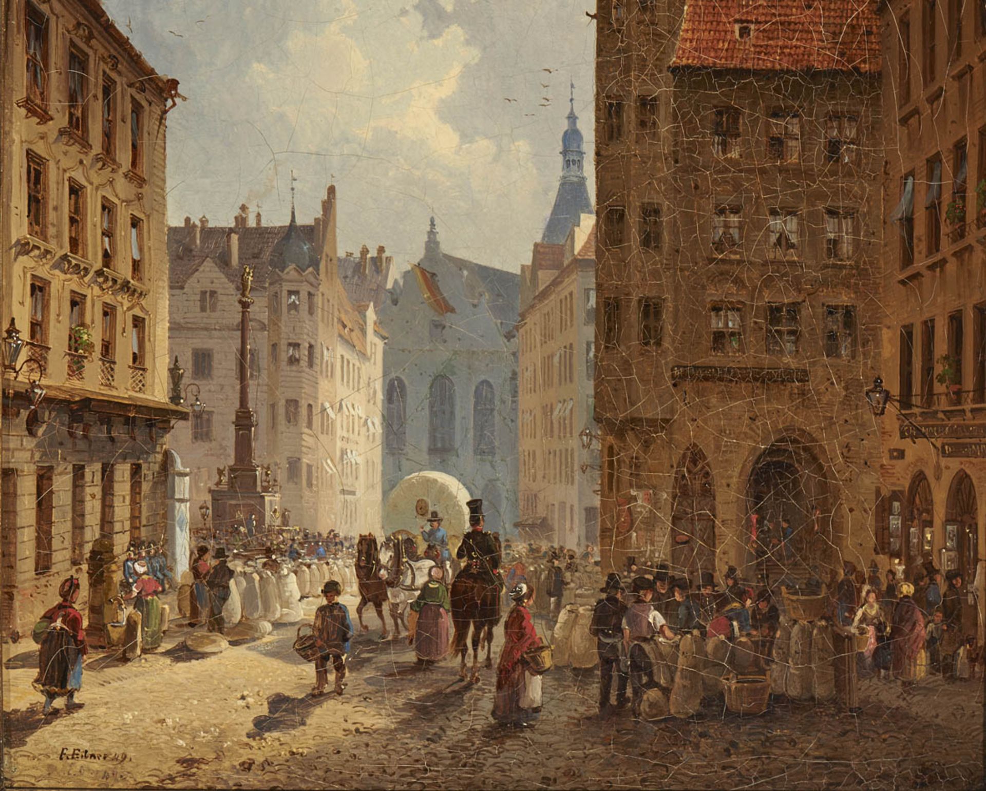 Eibner, Friedrich1825 Hilpoltstein (Oberfranken) - 1877 MünchenMünchen - Blick von der - Bild 2 aus 2