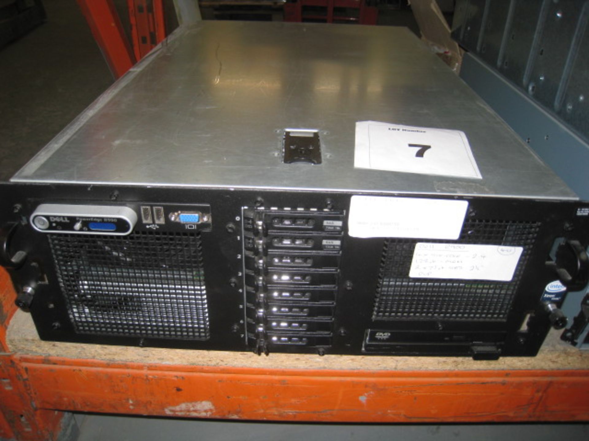 Dell R900 4U Fileserver, 4 x six core 2.4Ghz processors, 128Gb Ram, 4 x 300Gb SAS HDD's, DVD Rom