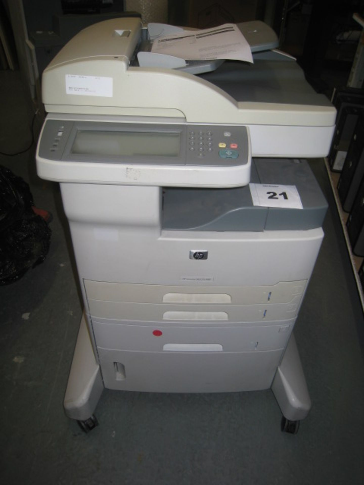 HP LASERJET M5035mfp with test print
