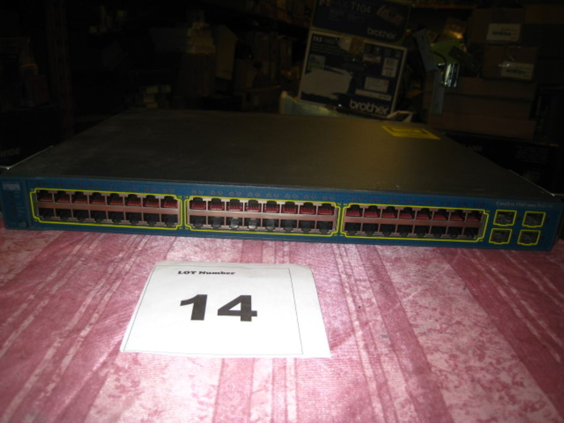 CISCO CATALYST 3560 series POE 48.  48 port switch, Model  WS-C3560-48PS-S