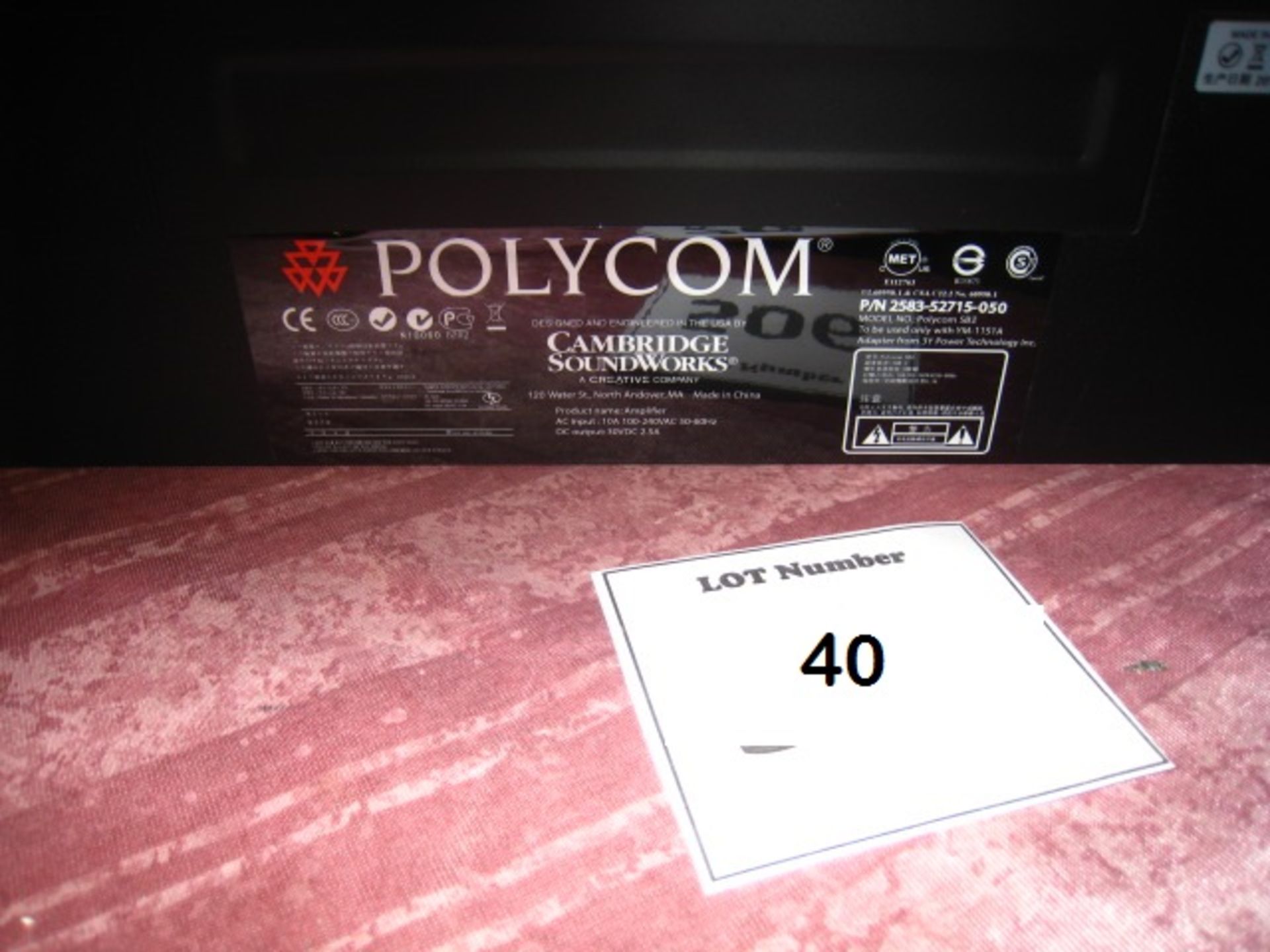 POLYCOM 50" SOUNDBAR  P/N 2583-52715-050. BOXED - Image 5 of 8