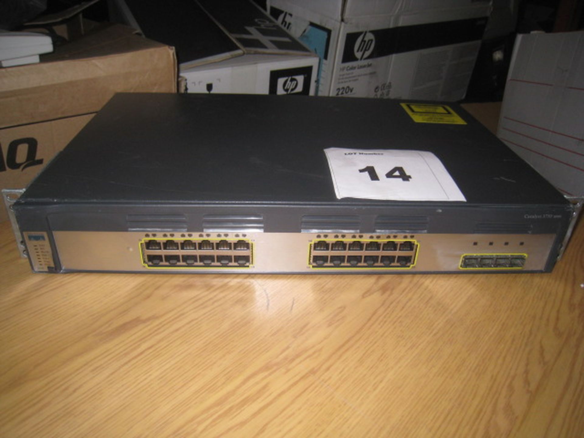 CISCO CATALYST 3750 SWITCH. MODEL WS-C3750G-24TS-S