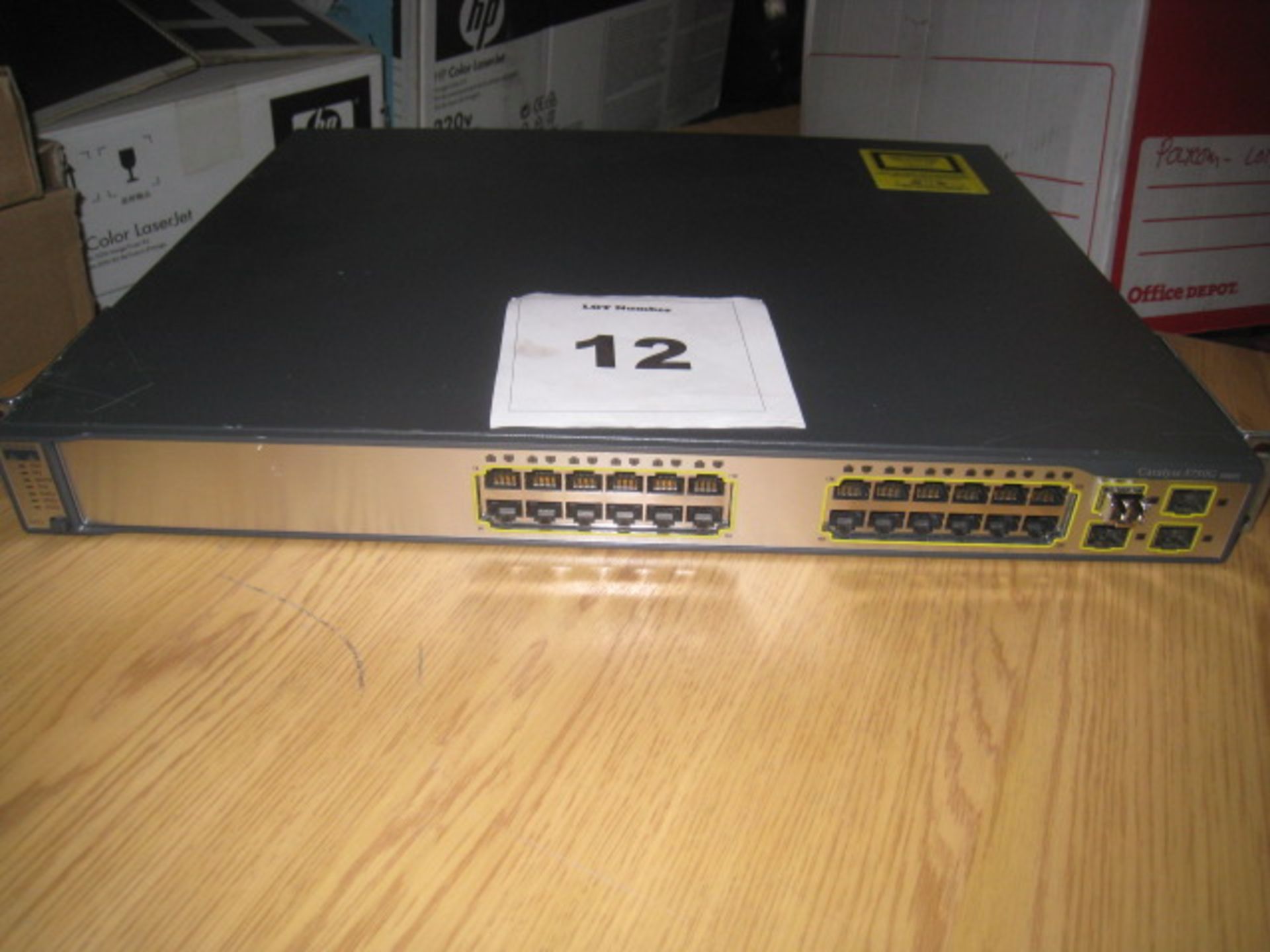 CISCO CATALYST 3750G SWITCH. MODEL WS-C3750G-24TS-E1U V03