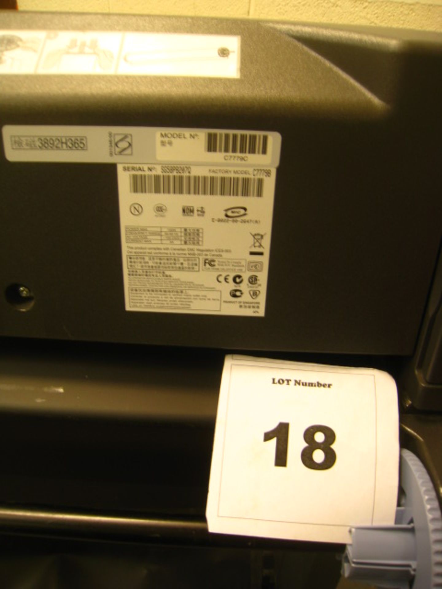 hp designjet  800PS WIDE FORMAT PRINTER/PLOTTER WITH QUICK START GUIDE. MODEL C7779B - Image 3 of 4