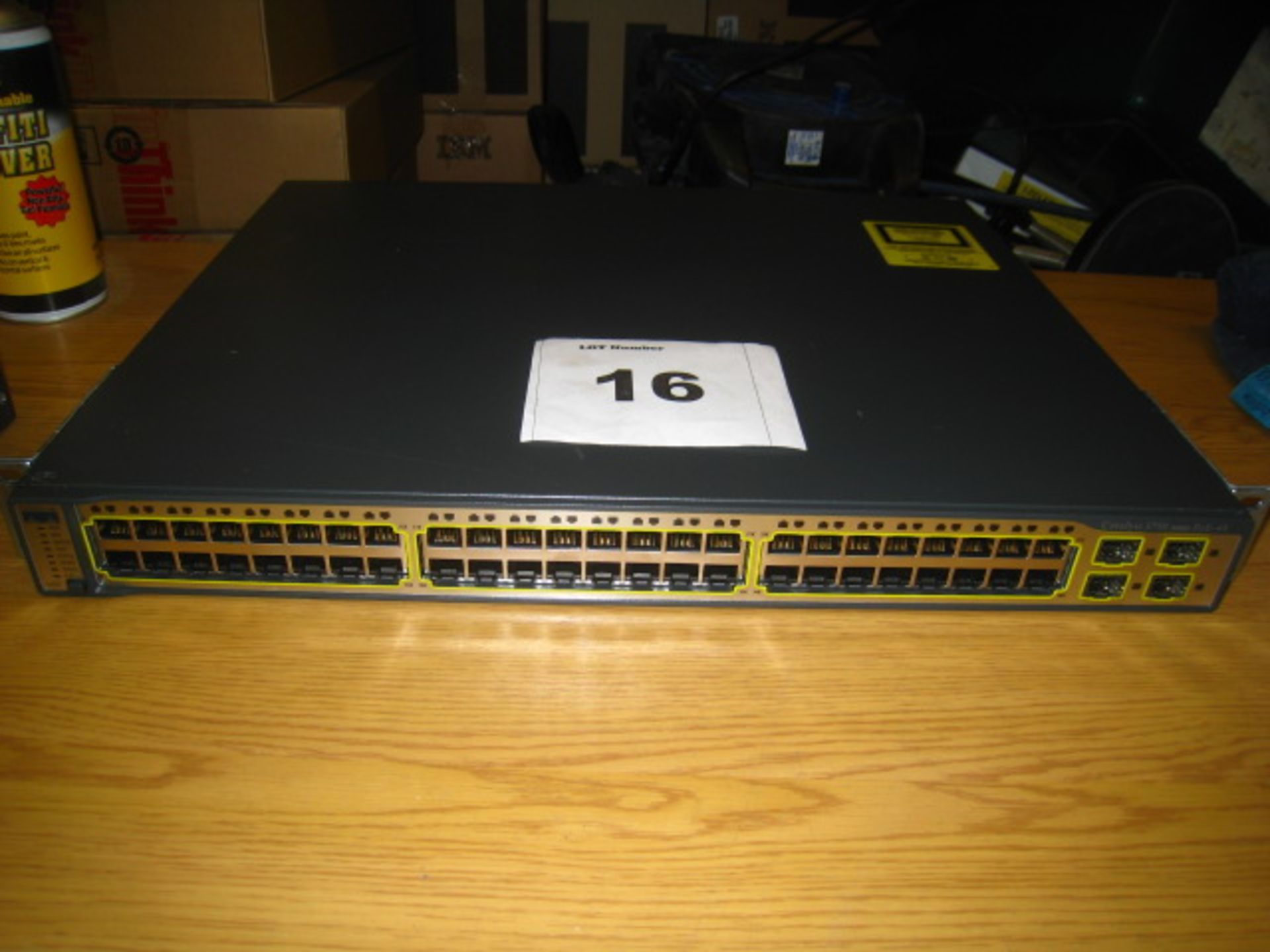 Cisco Catalyst 3750 series PoE-48 PORT SWITCH. MODEL WS-C3750-48PS-E V05