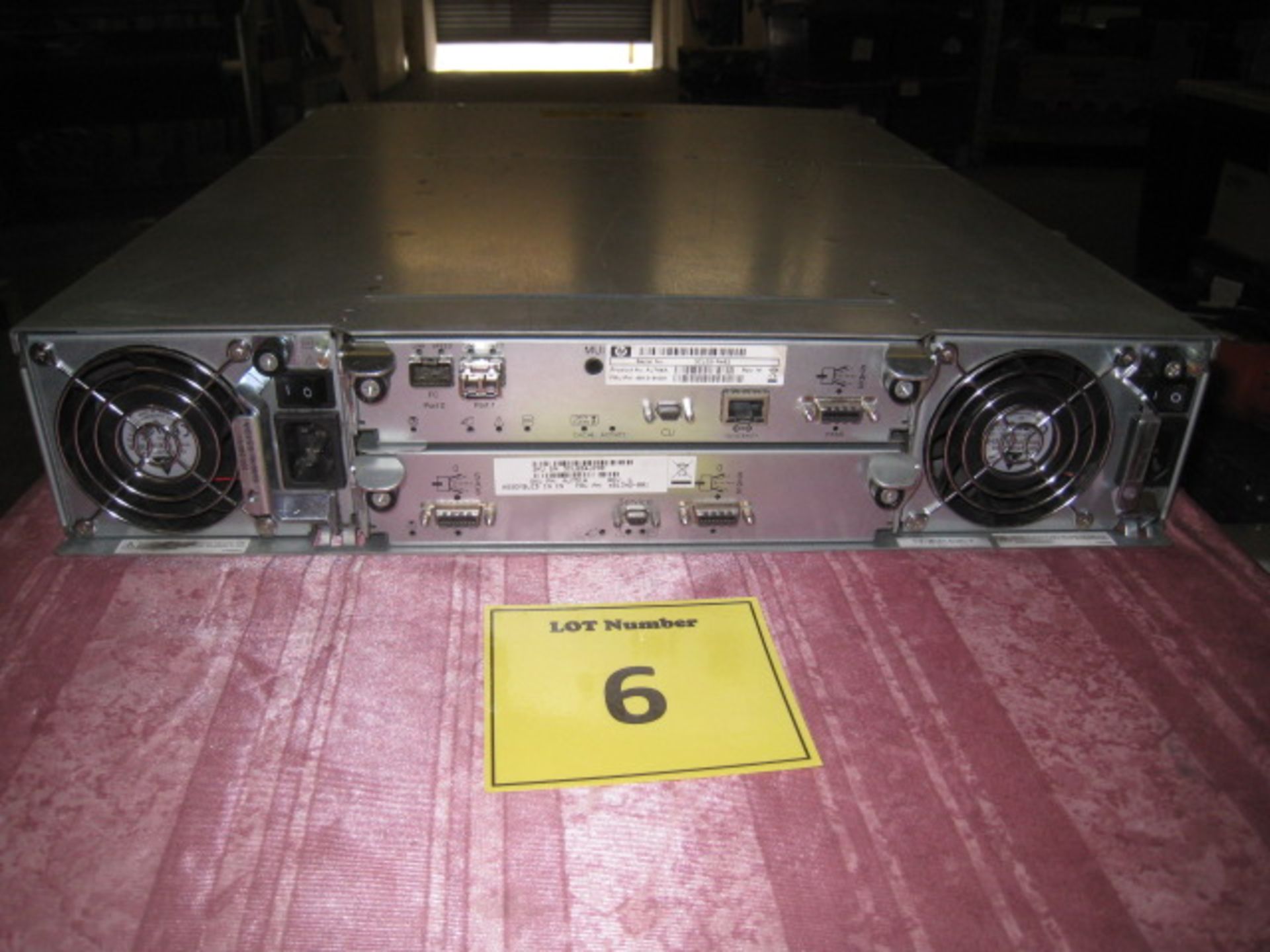 HP MSA2000 3.5" DUAL I/O 12 DRIVE ENCLOSERE CONTAINING 8 X 500GB SATA MDL HDD'S PLUS 2 X POWER - Image 2 of 2