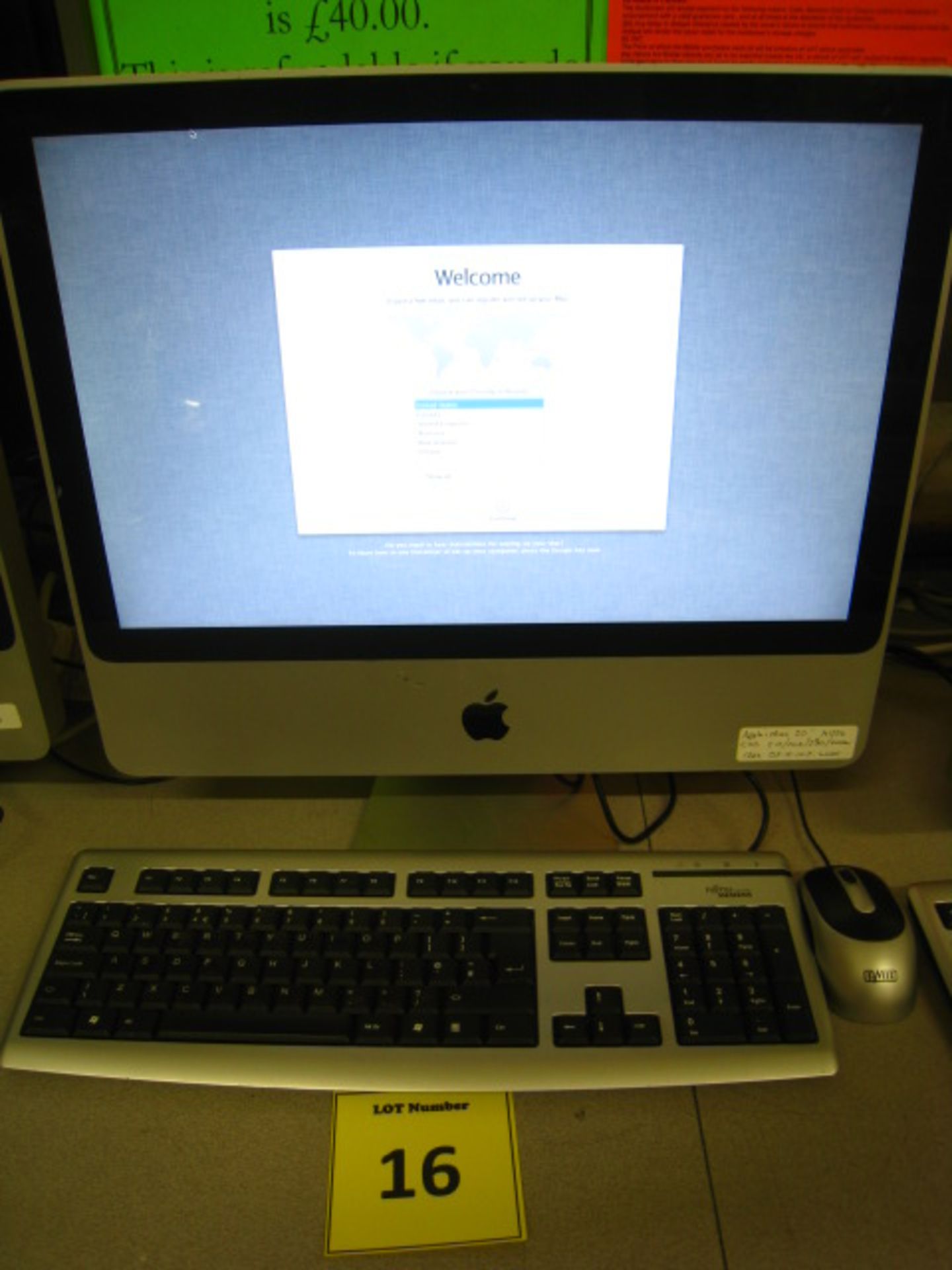 Apple i-Mac A1224 All in One system, core-2-duo/2.00ghz , 2048 mb Ram, 250gb hard drive, dvd-rw
