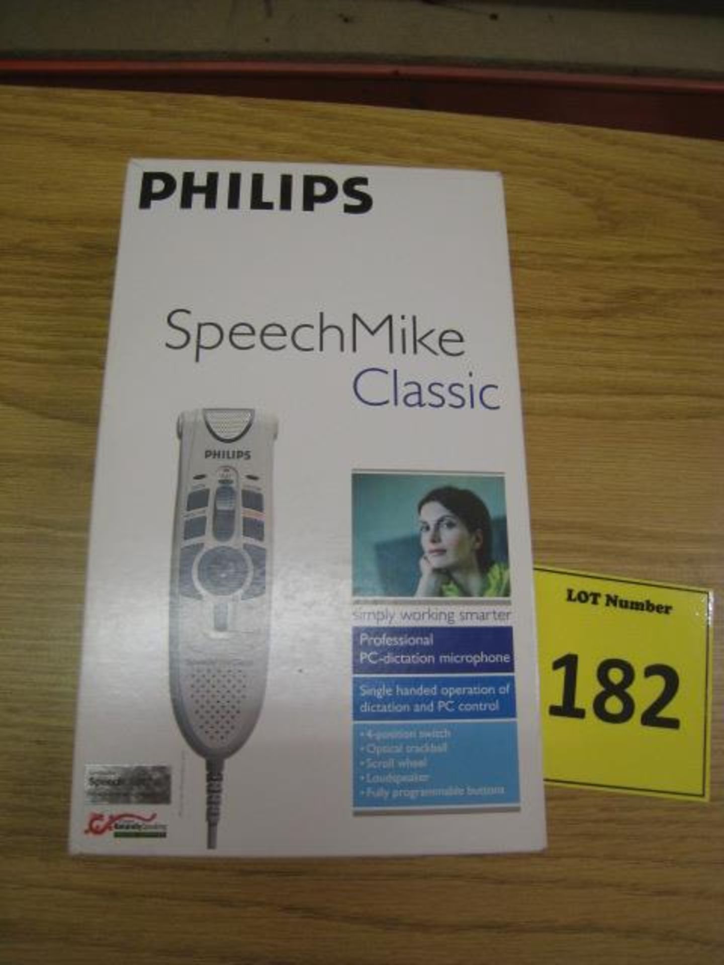 NEW & BOXED PHILLIPS SPEECH MIKE CLASSIC PROFESSIONAL PC DICTATION MICROPHONE. MODEL LFH5260/00