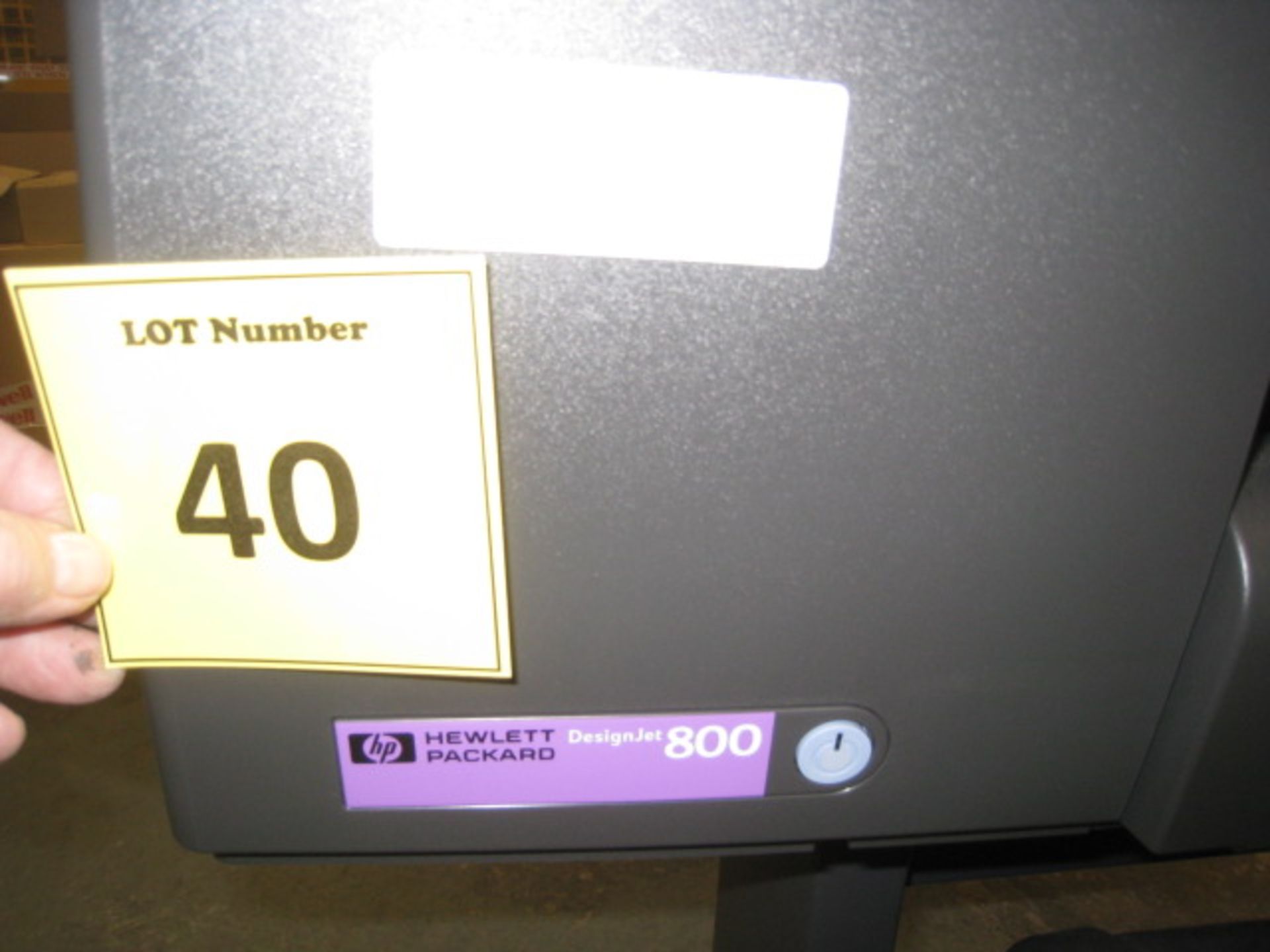 HP DESIGNJET 800, MODEL C7780B. WITH TEST PRINT - Image 2 of 5