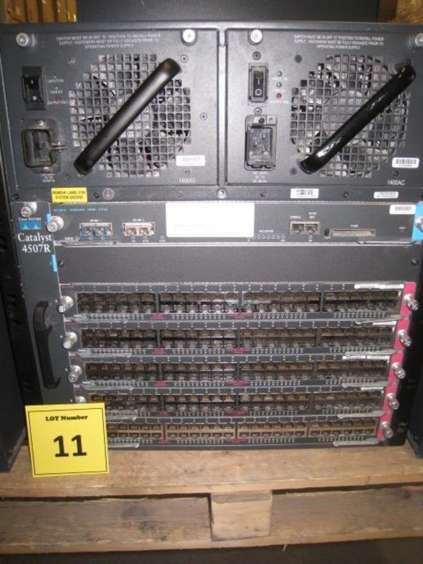 CISCO CATALYST 4507R CHASSIS, CONTAINING 1 X WS-X4013+ SUPERVISOR ENGINE, 5 X WS-X4148RJ 48 PORT