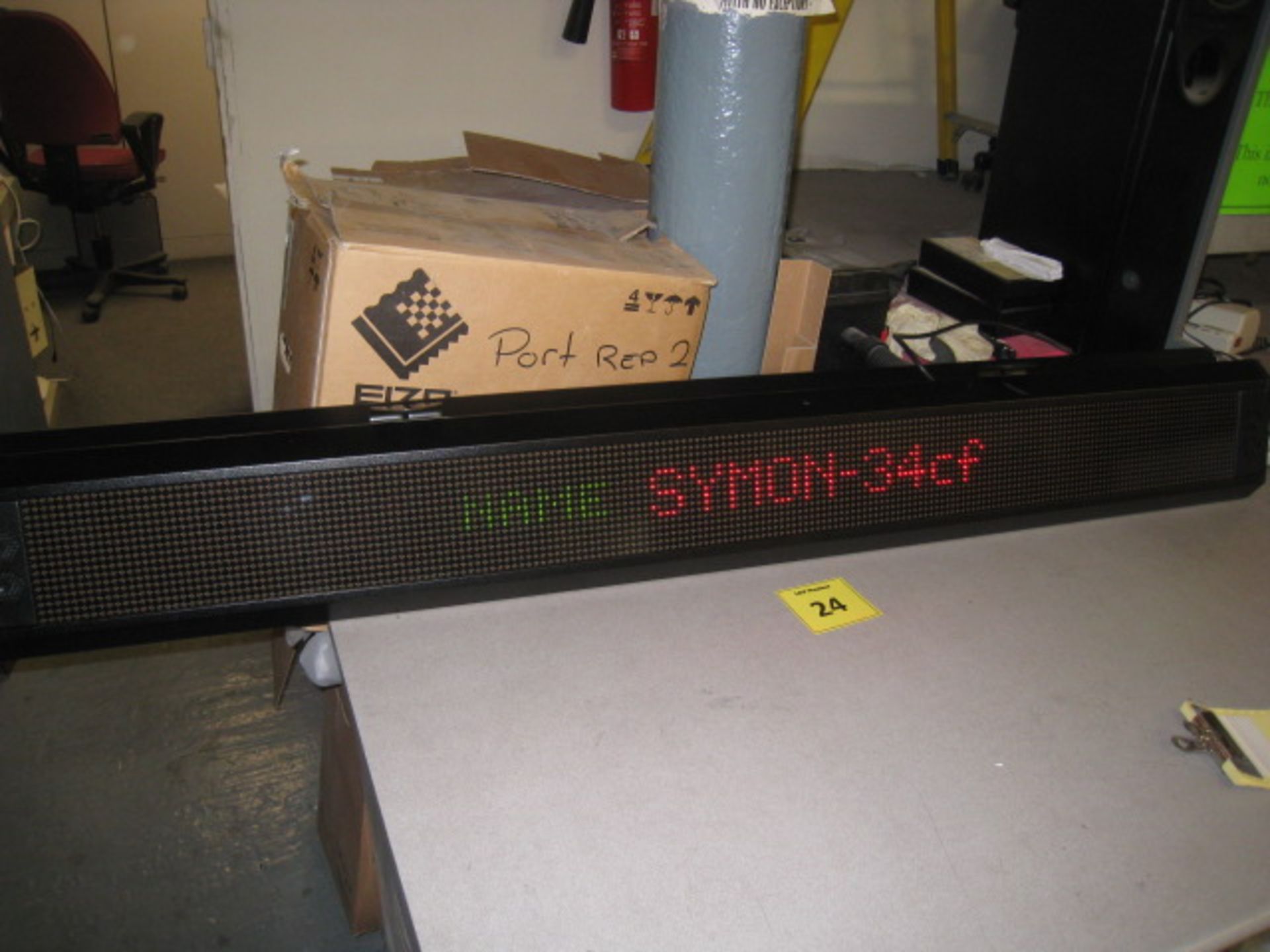 SYMON NetLite II Blue 16 x 192. Electronic moving sign. More info at : http://www.chariotgroup.com/ - Image 2 of 2