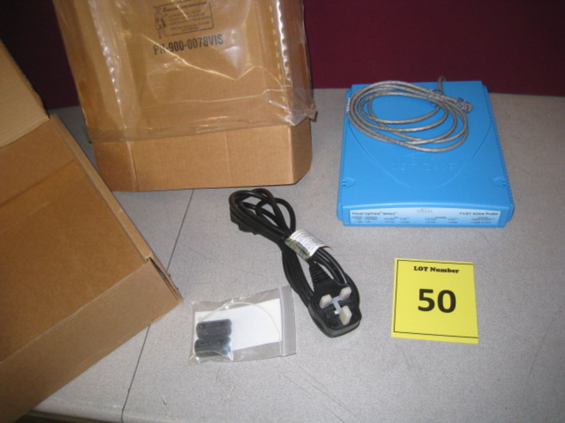 Visual  UpTime Select T1/E1 Inline Linksafe Probe ASE Model 807-0113. Boxed. As Photo - Image 2 of 3
