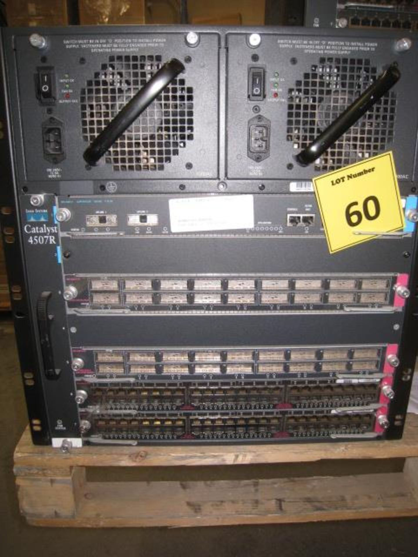 Cisco Catalyst 4507R chassis with, 1 X WS-X4013+ Supervisor engine, 2 X WS-4418-GB1 1000