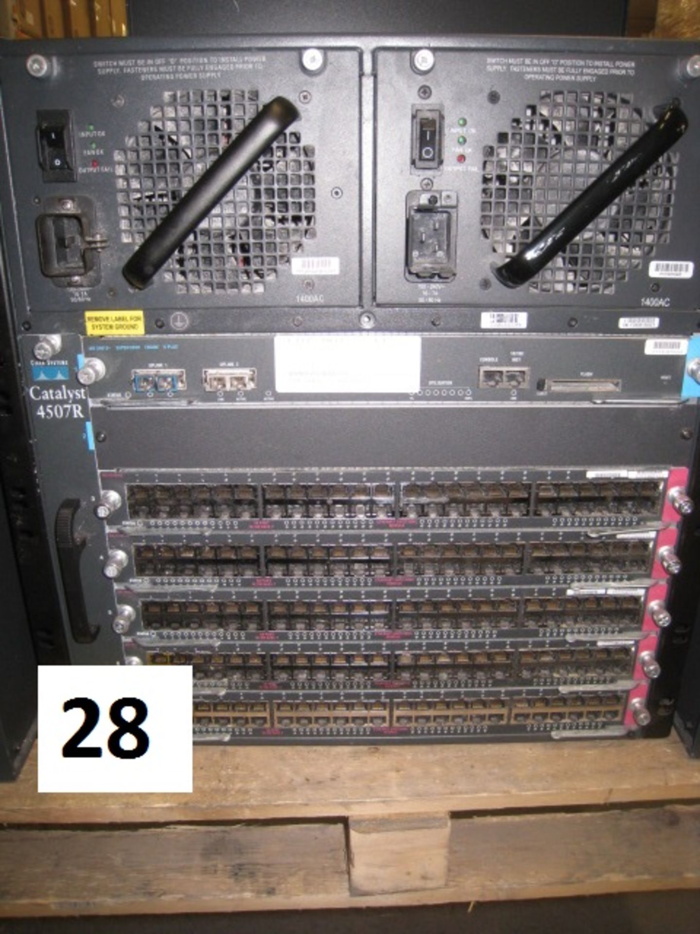 Cisco Catalyst 4507R chassis, with  1 X WS-X4013+ Supervisor engine, 5 X WS-X4148RJ 48 PORT switches