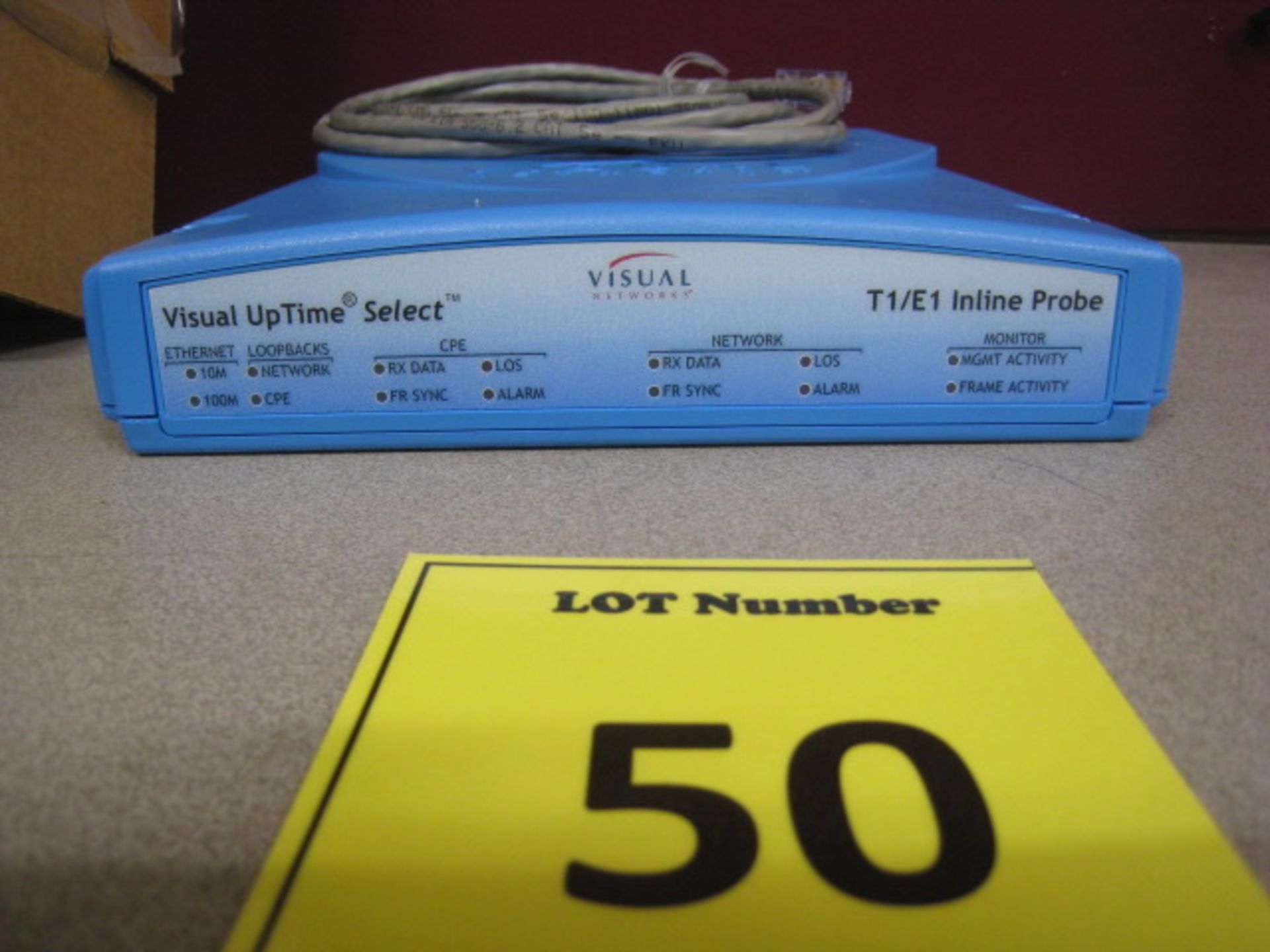 Visual  UpTime Select T1/E1 Inline Linksafe Probe ASE Model 807-0113. Boxed. As Photo