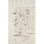 HUGO Victor (1802-1885). Lettre autographe signée Victor, adressée au Vicomte Alcide de