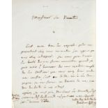 ROSSINI Gioacchino (1792-1868). Lettre autographe signée Gioacchino Rossini adressée au Vicomte