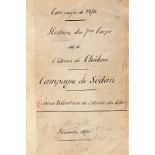 [CAMPAGNE DE SEDAN]. Histoire du 7ème Corps de l’armée de Chalons - Campagne de Sedan, par Sarun,