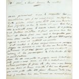 ANTRAIGUES Louis-Alexandre Comte d’ (1753-1812). Lettre autographe signée Louis d’Antraigues, le