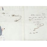 HUGO Victor (1802-1885). Lettre autographe signée V H, adressée au Vicomte Alcide de Beauchesne (