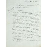 VIDOCQ François-Eugène (1775-1838). Lettre manuscrite signée Vidocq adressée à « Messieurs les
