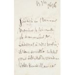 CHATEAUBRIAND François-René de (1768-1848). Lettre autographe signée Chateaubriand adressée au