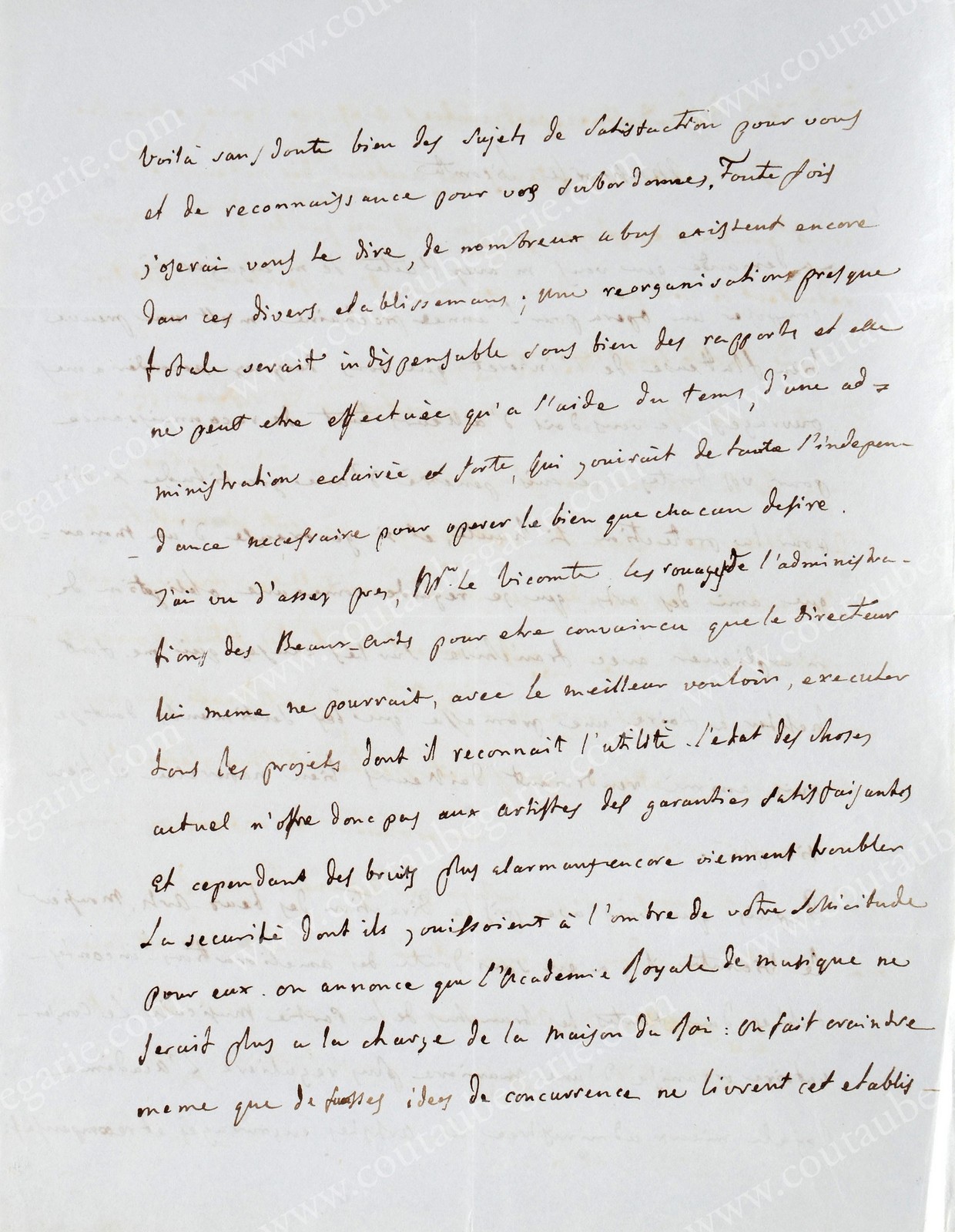 ROSSINI Gioacchino (1792-1868). Lettre autographe signée Gioacchino Rossini adressée au Vicomte - Image 3 of 4