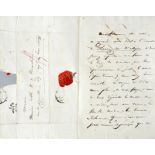 HUGO Victor (1802-1885). Lettre autographe signée Vic Hugo, adressée au Vicomte Alcide de Beauchesne