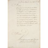 COLBERT de Croisy, Charles (1625-1696). Lettre autographe signée Colbert de Croisy, adressée à