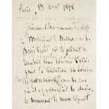 CHATEAUBRIAND François-René de (1768-1848). Lettre autographe signée Chateaubriand adressée au