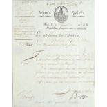 BONAPARTE Louis (1778-1846), alors général d’infanterie. Pièce autographe signée L. Bonaparte,